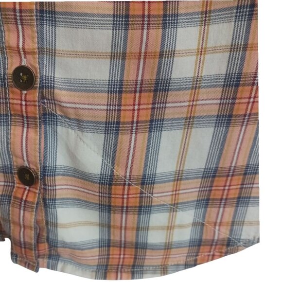 Aventura Women Plaid Button-Up Long-Sleeve Organic Cotton Multicolor Small - Picture 7 of 14